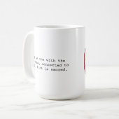 Divine Connection Mantra Mug with Prayer Portal コーヒーマグカップ (正面左)