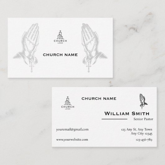 Divine Connection Pastoral Business Card 名刺 (正面/裏面)