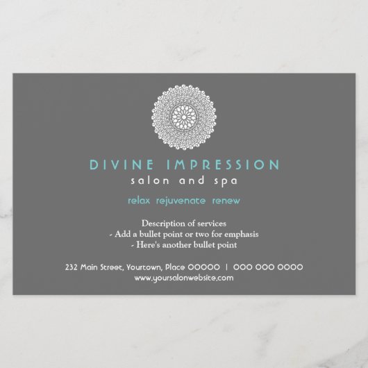 Divine Cyan Impression水平 チラシ (正面)