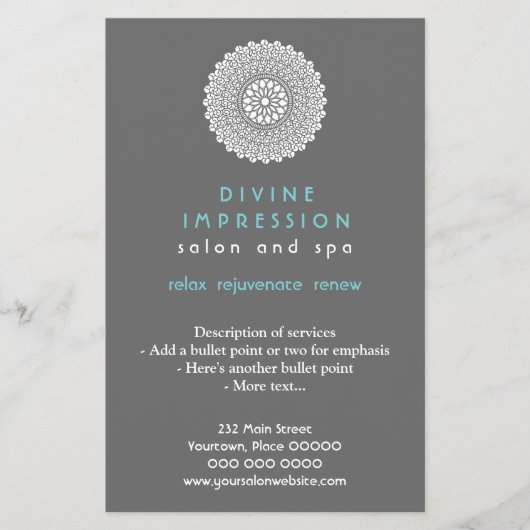 Divine Cyan Impression Vertical チラシ (正面)