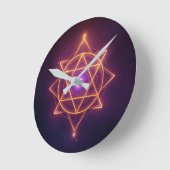 Divine Diwali Energy Flow | ArtivaNest ラウンド壁時計 (傾斜)