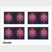 Divine Diwali Energy Flow | ArtivaNest 長方形シール (シート)