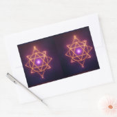 Divine Diwali Energy Flow | ArtivaNest 長方形シール (封筒)