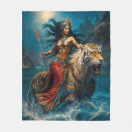 Divine Druga Goddess フリースブランケット