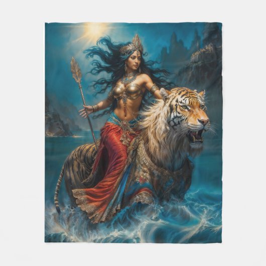 Divine Druga Goddess フリースブランケット (正面)