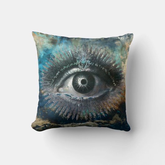 Divine Eye Throw Pillow クッション (正面)