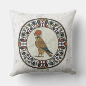 Divine Falcon of Horus | Royal Sky God Egyptian クッション (裏面)