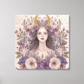 Divine Feminine Boho Wall Art | Sacred キャンバスプリント (正面)