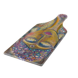Divine Feminine Buddha glass cutting board カッティングボード
