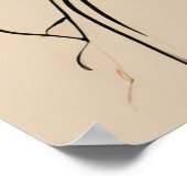 Divine Goddess Line Art ポスター (角)