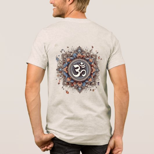 Divine Harmony: The ॐ Mandala トライブレンドＴシャツ (裏面)