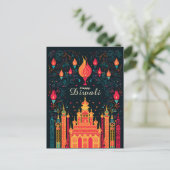 Divine Illumination: A Diwaliお祝い シーズンポストカード (スタンド正面)
