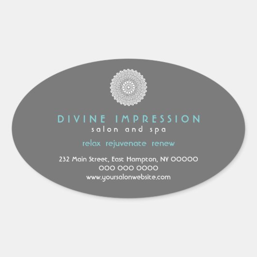 Divine Impressionのプロモーションシール 楕円形シール (正面)