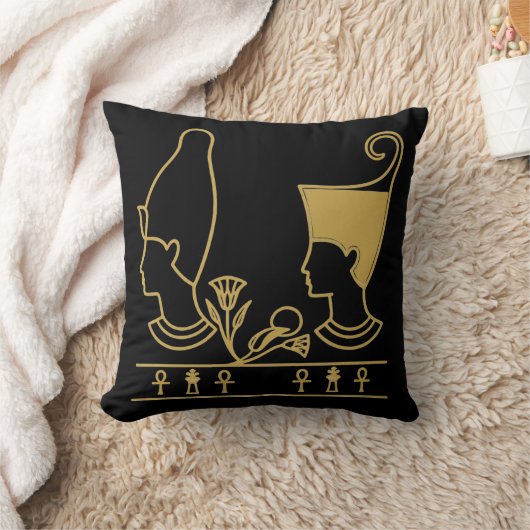 Divine Isis & Osiris Royal Art クッション (ブランケット)