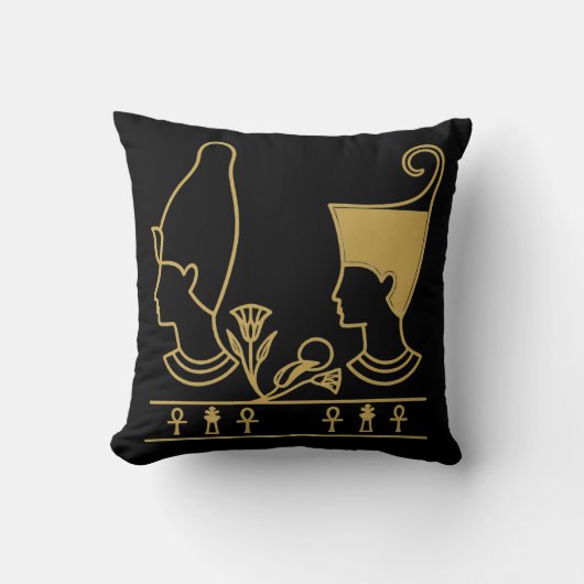 Divine Isis & Osiris Royal Art クッション (正面)