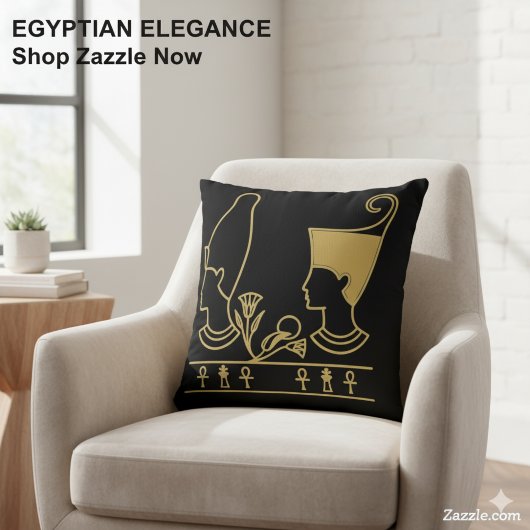 Divine Isis & Osiris Royal Art クッション