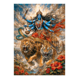 Divine Kali Chariot フォトプリント