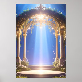 Divine Light Forest Archwayポスター ポスター