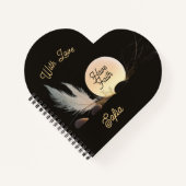 Divine Light & Spiritual Connection Heart Notebook ノートブック (正面)