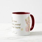 Divine Love Mug: 'Romans 5:5 Bible Verse Design マグカップ (正面右)