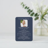 Divine Mercy Catholic Jesus Funeral Prayer Card 名刺 (スタンド正面)