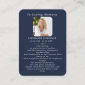 Divine Mercy Catholic Jesus Funeral Prayer Card 名刺 (正面)