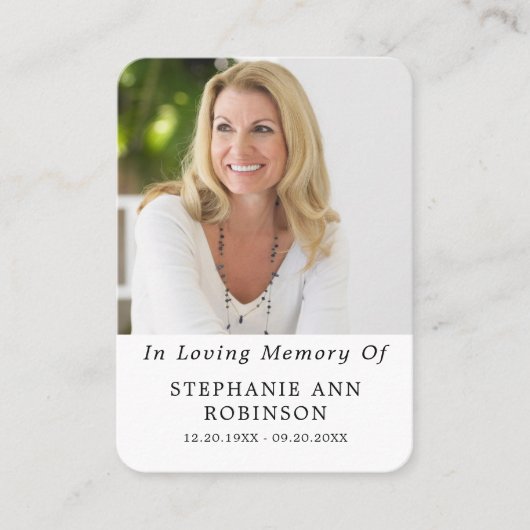 Divine Mercy Catholic Jesus Funeral Prayer Card 名刺 (正面)