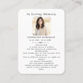 Divine Mercy Catholic Jesus Funeral Prayer Card 名刺 (正面)