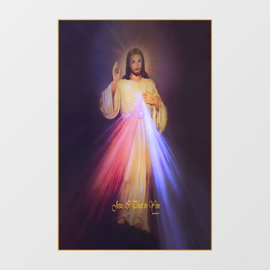 Divine Mercy Gold ウィンドウサイン (シート)
