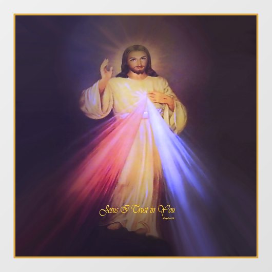 Divine Mercy Gold ウィンドウサイン (シート)