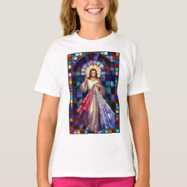 Divine Mercy Jesus Girl's Tee Shirt Tシャツ