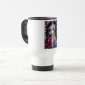 Divine Mercy Jesus Travel Mug トラベルマグ (正面左)