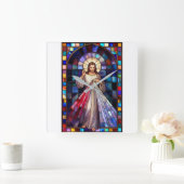 Divine Mercy Jesus Wall Clock スクエア壁時計 (ホーム)