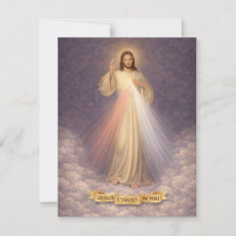 Divine Mercy of Jesus Chaplet Prayer Religious ノートカード