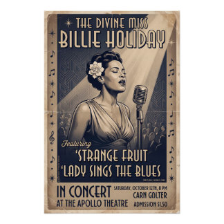 Divine Miss Billie Holiday ポスター