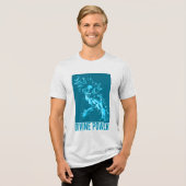 Divine Power Design Anime Workout - Energy Fitness トライブレンドTシャツ (正面全面)
