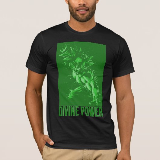Divine Power Design Anime Workout - Energy Fitness Tシャツ (正面)