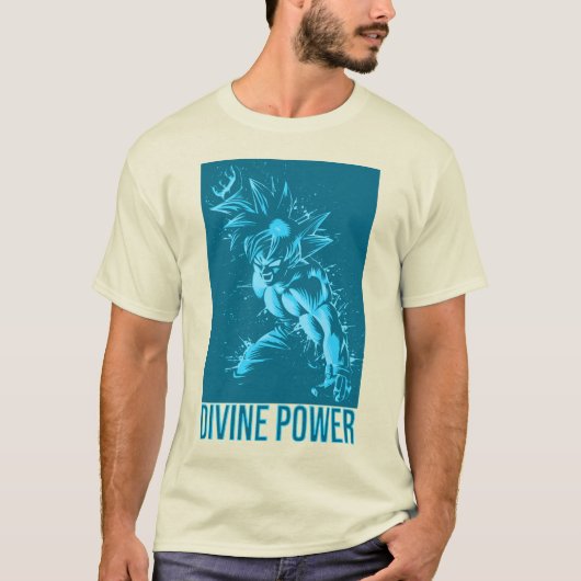 Divine Power Design Anime Workout - Energy Fitness Tシャツ (正面)