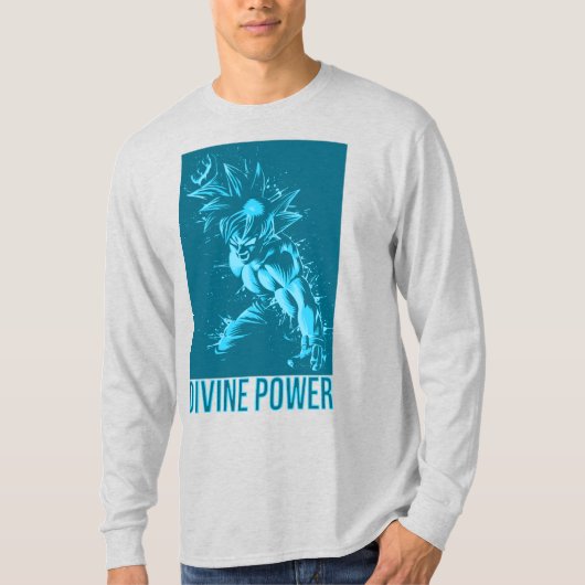 Divine Power Design Anime Workout - Energy Fitness Tシャツ (正面)