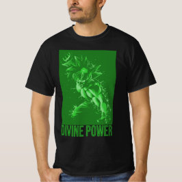 Divine Power Design Anime Workout - Energy Fitness Tシャツ