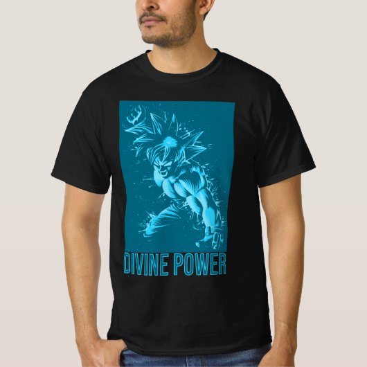 Divine Power Design Anime Workout - Energy Fitness Tシャツ (正面)