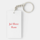 Divine Protection Hanuman Ji Keychain キーホルダー (裏面)