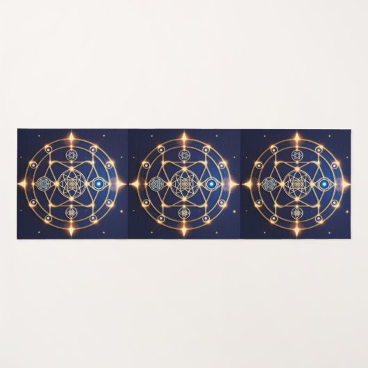 Divine Radiance - 5：照明されたユニバーサルエネルギー ヨガマット (正面(横))