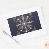 Divine Radiance – Golden Mandala of Awakening 長方形シール (封筒)