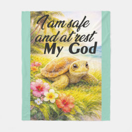 Divine Serenity Turtle フリースブランケット