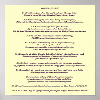 Divine Spark瞑想 – カスタマイズ ポスター