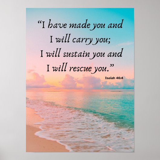 Divine Strength in Every Season – Isaiah 46:4  ポスター (正面)