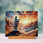 Divine Sunset: Lord's Prayer Inspiration アクリルサイン (ニュートラル)