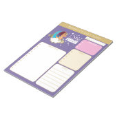 Divine the Unicorn | Moon & Clouds ノートパッド (アングル)