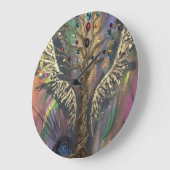 DIVINE TREE WITH JEWELED LEAVES ラージ壁時計 (傾斜)